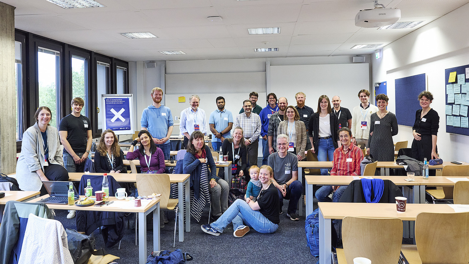 The NFDIxCS consortia at an event